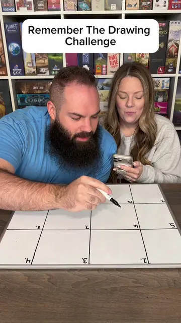 Remember The Drawing Challenge! #boardgames #GameNight #couple #fun 