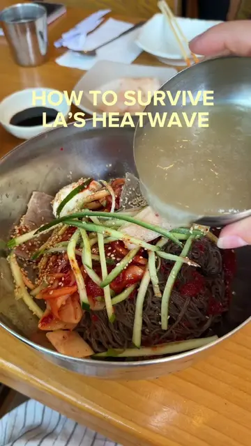 If you live in LA and haven’t had naengmyeon yet… what are we doing? 😭 Yuchun h