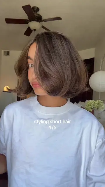 DAY 4 of styling short hair ⭐️ a CLASSIC. i love it. forever #shorthair #shortha
