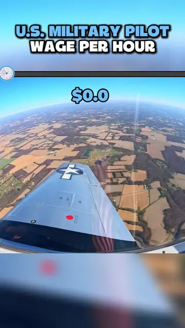U.S. Military Pilot Wage per hour! #military #finance #money #pilot #wage 