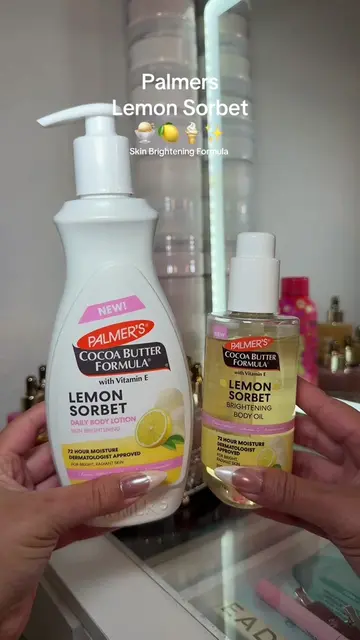 Yall it smells like a LEMON POUNDCAKEE 🤤🍋🍦 #palmerslemonsorbet #palmers #tikt