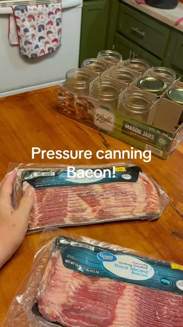 Pressure canning bacon - easy- shelf stable! Build up your pantry - be prepared 