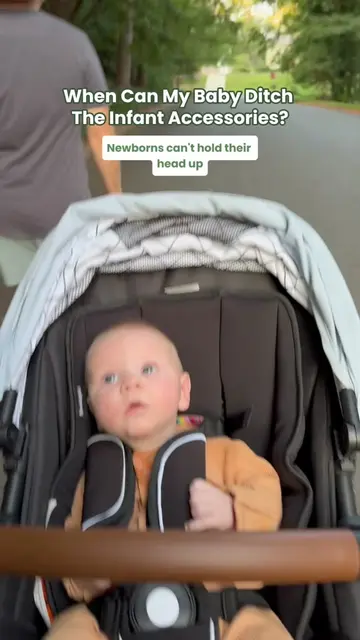 Wondering when your little one can finally ditch the infant stroller accessories