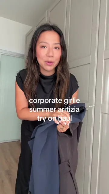 is it actually corporate girlie friendly? yes! summer aritzia try on some new cl