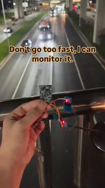 Don‘t go too fast, I can monitor it.#speeding Speed ​​monitor #esp32 small trans
