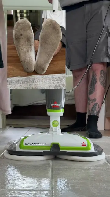 The new bissell spinwave makes it so easy #mop #spinmop #bissell #bissellspinwav