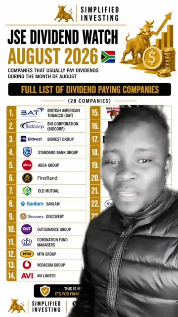 ABANTU BAZO INVESTA. Nawa ama dividends ka August. #simplifiedinvesting #investi