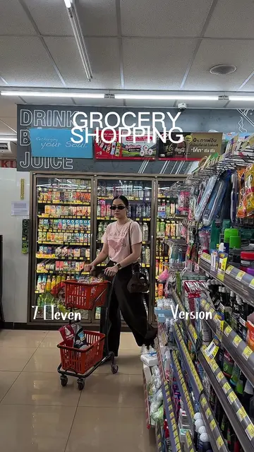 เข้าเซเว่นแล้วซื้ออย่างเดียวไม่มีอยู่จริง!!  #groceryshopping #Mmynster #7Eleven