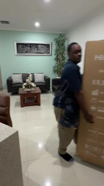 POV: you’re mounting a 100” TV (or at least, watching the pros do it correctly) 