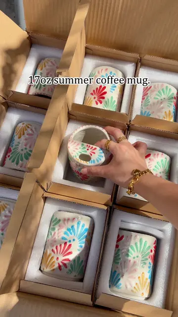 Who else drinks 17oz of iced coffee every summer morning? This mug is YOUR size.