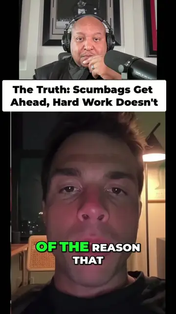 Younger generations see hard work isn't the key. They see terrible people succee