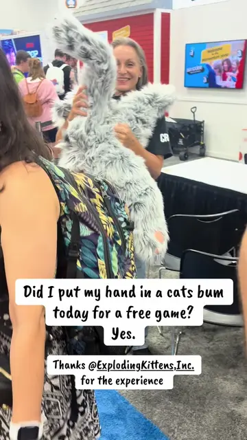 Did you guys see the cat today? What game did you get from the cats bum today at