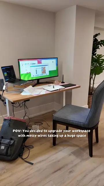 POV: You upgrade your space!  #desk #homeoffice #desktour #wfhsetup #Home 