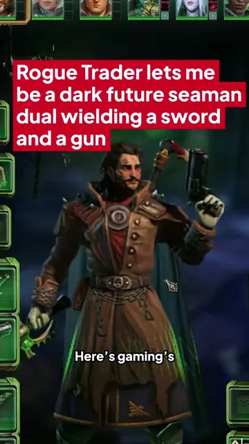 Rogue Trader lets me be a dark future seaman dual wielding a sword and a gun 🗡️