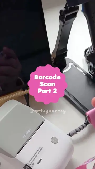Part 2 Making barcode label using Nimbot B1 Pro😍 #nimbot #labelprinter 