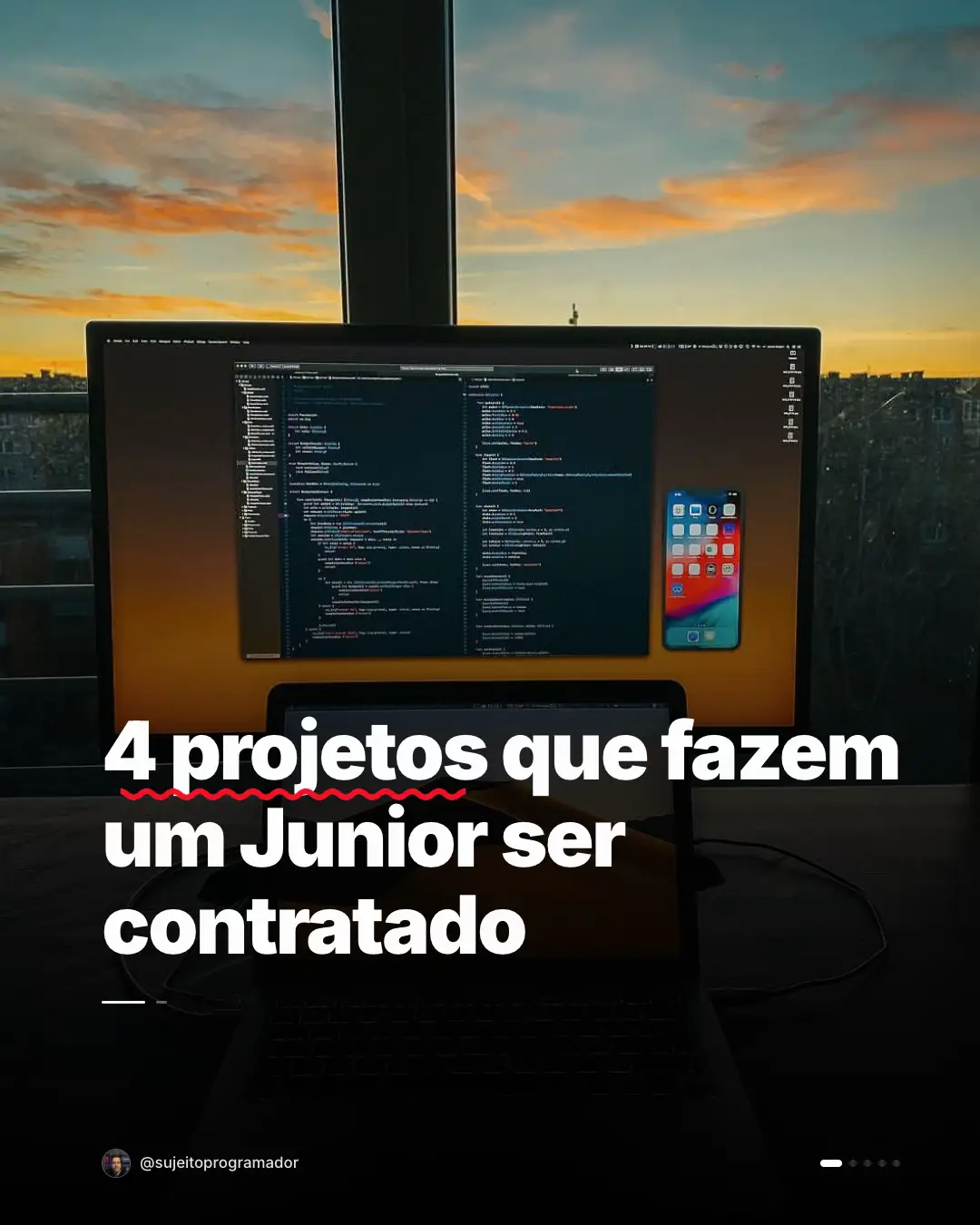Projetos que fazem Dev Júnior ser contratado ✅ . . #programming #softwareenginee