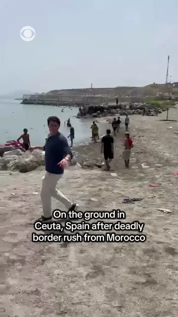 CBS News' Aidan Stretch is on the ground in Ceuta, Spain, where an estimated 60,