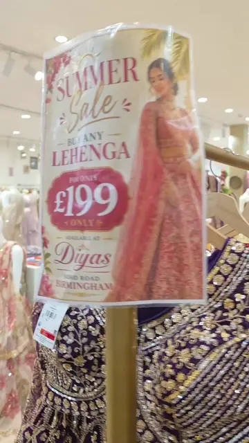 £199 Lehenga Free! Shop iver £1500 and get a lehenga of £199 for free.