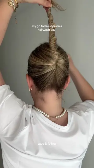 this hairstyle always saves 🤍 #hairtok #hairstyle #hairstyletutorial #clawclip 