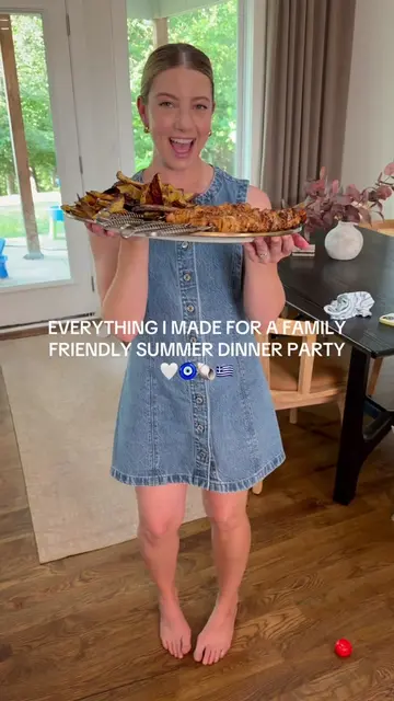 Everything I made for a family-friendly summer dinner party 🥰 shared all the re