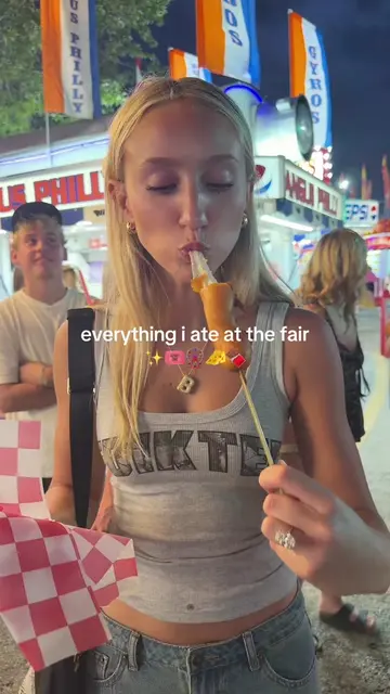 everything i ate at the fair ✨🎟️🎡🧀🍫 as a girl who loves to eat😏 #everything