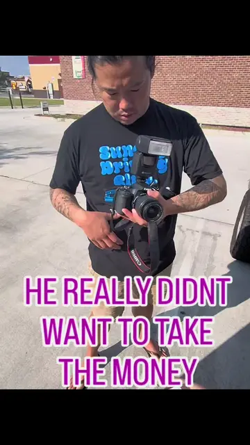 He really didnt want to take the money. episode 892 he came for this canon rebel