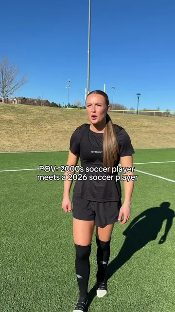 2000s vs 2026 soccer player… who wore it better? #Soccer #soccergirl #2000s #nos
