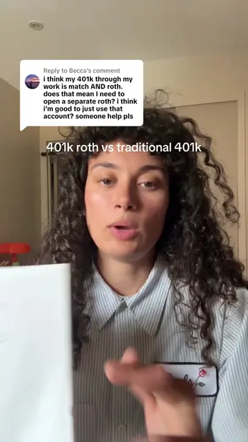 Replying to @Becca  401k roth vs traditional 401k (this is not financial advice 