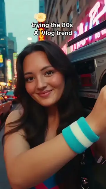 Seeing my life in different eras with this AI Vlog trend is EVERYTHING!🕰️✨Liter