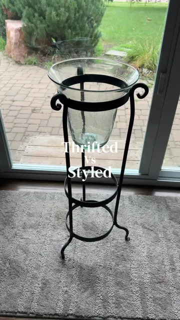 As soon as I saw this vintage candle holder at a rummage sale I knew exactly wha
