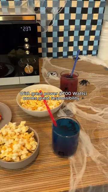 the real hero of movie night is the CRISPi Microwave 🍕🍿🕷️  #NinjaCRISPiMicrow