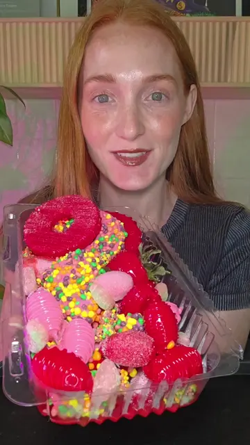 Some amazingly vibrant and delicious candied fruit from a Facebook marketplace s