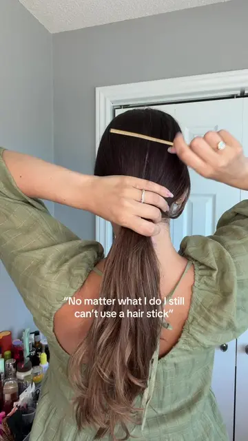 Step by step tutorial! How to use a hair stick! #hairstick #hairpintutorial #hai