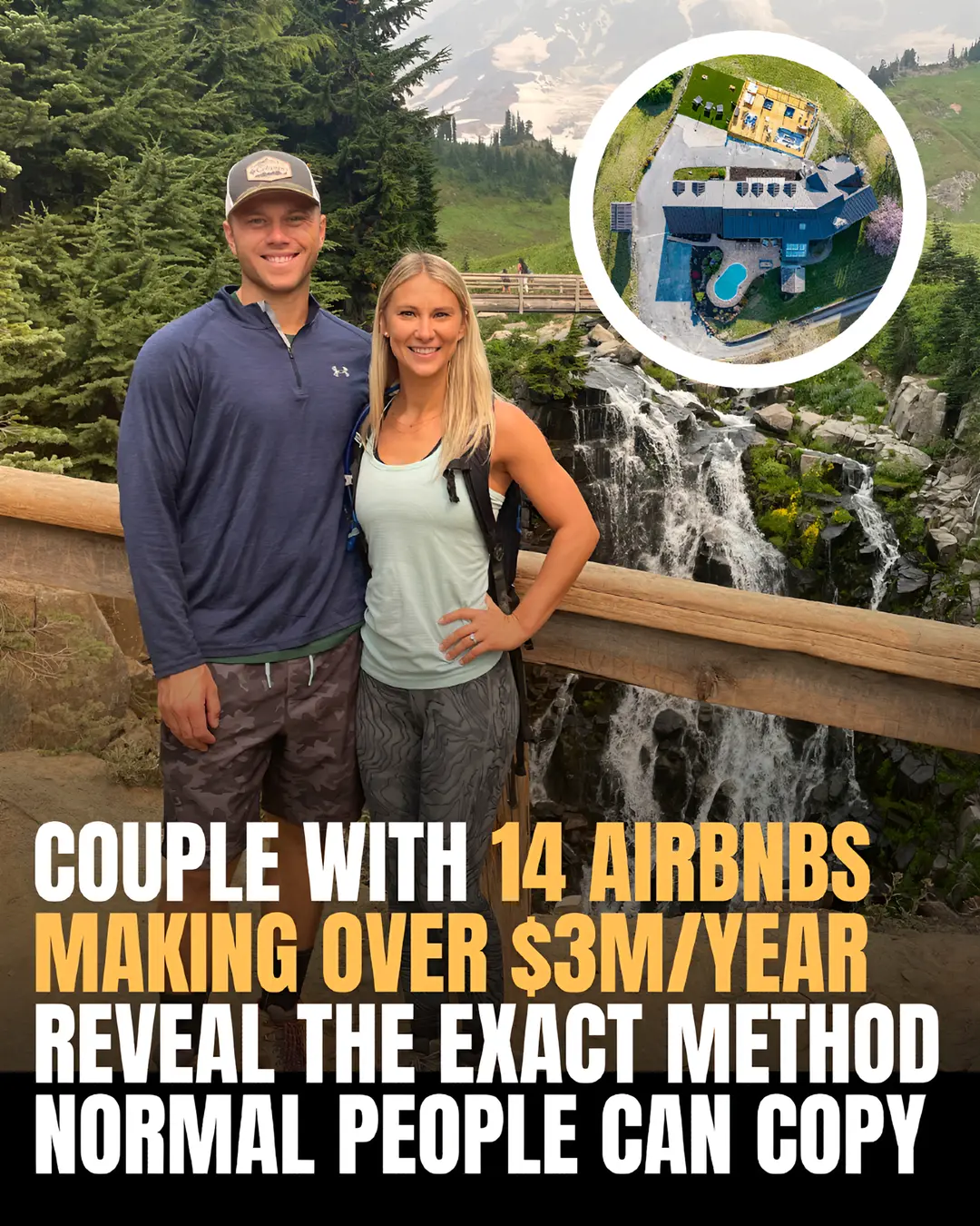 401k’s, sold them. Primary house, set us back. Then we found short term rentals: