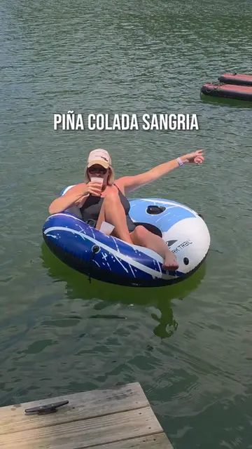 Making this piña colada sangria is one of my favorite summer camping recipes. It