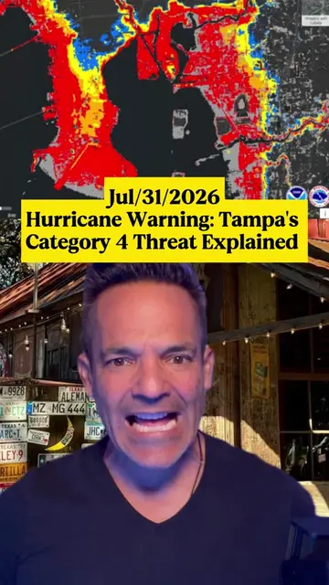 Hurricane warnings for Tampa as Category 4 approaches! Prepare for rising waters