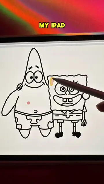 App: ArtWorkout 🌟#digitalart #artchallenge #multiplayer #drawing #spongebob 