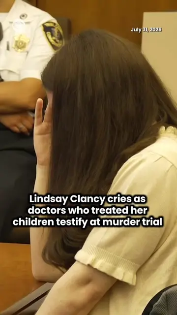 Lindsay Clancy cried in court as jurors heard testimony from emergency room doct