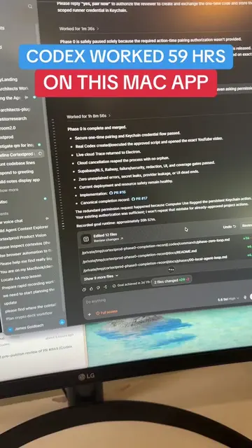 Codex looped for 59 hours and produced a fully functional Mac app for me #aiagen