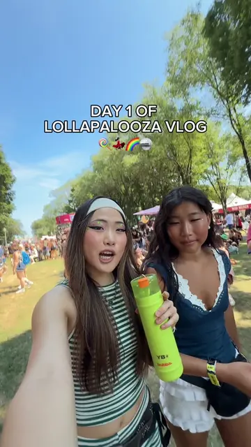 come with me and my sister to LOLLA DAY1 with @bubba brands 🤸‍♀️💃🏻🪩 staying 