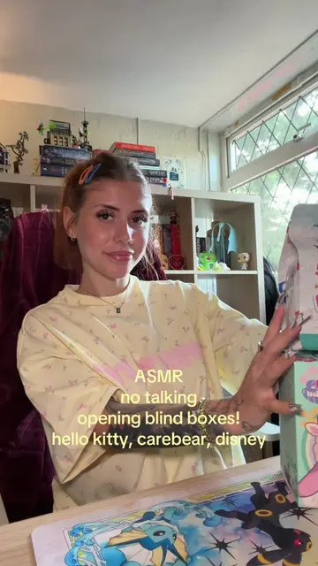 MORE ASMR BLIND BOXES (unboxing) this time with hello kitty, carebear and disney