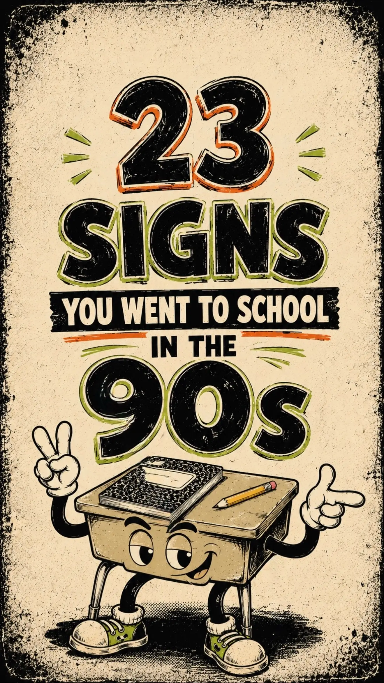 23 SIGNS YOU WENT TO SCHOOL IN THE 90s Going to school in the 90s felt like step