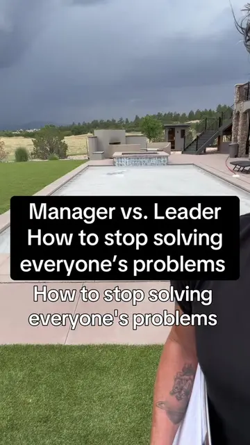 How to stop solving everyone’s problems like a leader, not a manager 🚨Order you