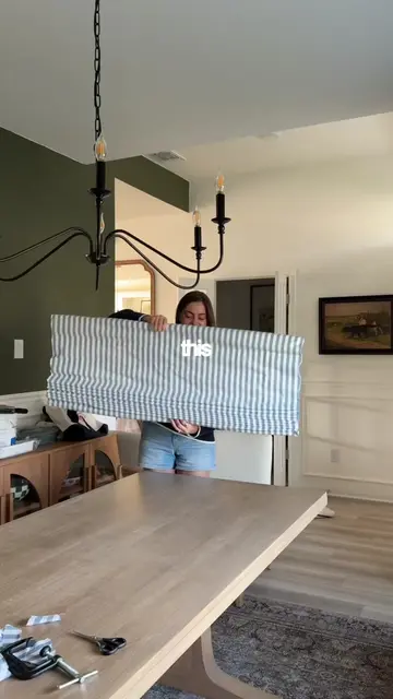 part two of turning $15 cordless blinds into diy roman shades!! i tried to share