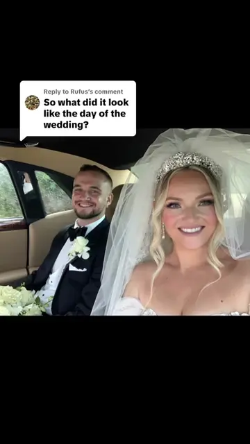 Replying to @Rufus the sunburn the day of 😅 #bride #weddingtok 