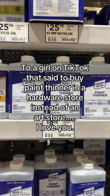 SAVE👏your👏money👏 It’s $10 for a loooot of paint thinner instead of $25 for a 