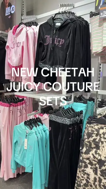 New cheetah Juicy Couture sets @JD Sports 🐆🌸✨💕 I love them all! $88.00 for to