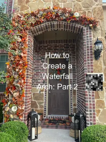 The layering trick that makes a DIY waterfall arch look professionally designed…