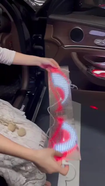 Programmable AI crystal devil eyes led display for car bus and truck#carlover #c