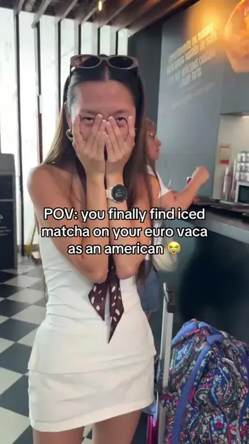 Crying tears of joy btw 😭 #funny #america #europe #matcha #coffee 